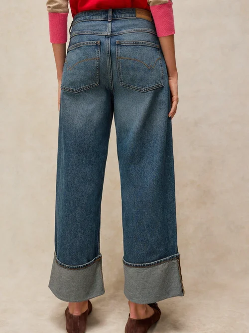 Gerade Jeans Bailey mit Umschlag - Dk Denim - 52/R Bild 4
