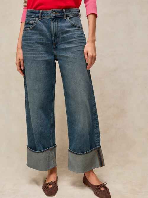 Gerade Jeans Bailey mit Umschlag - Dk Denim - 52/R Bild 2