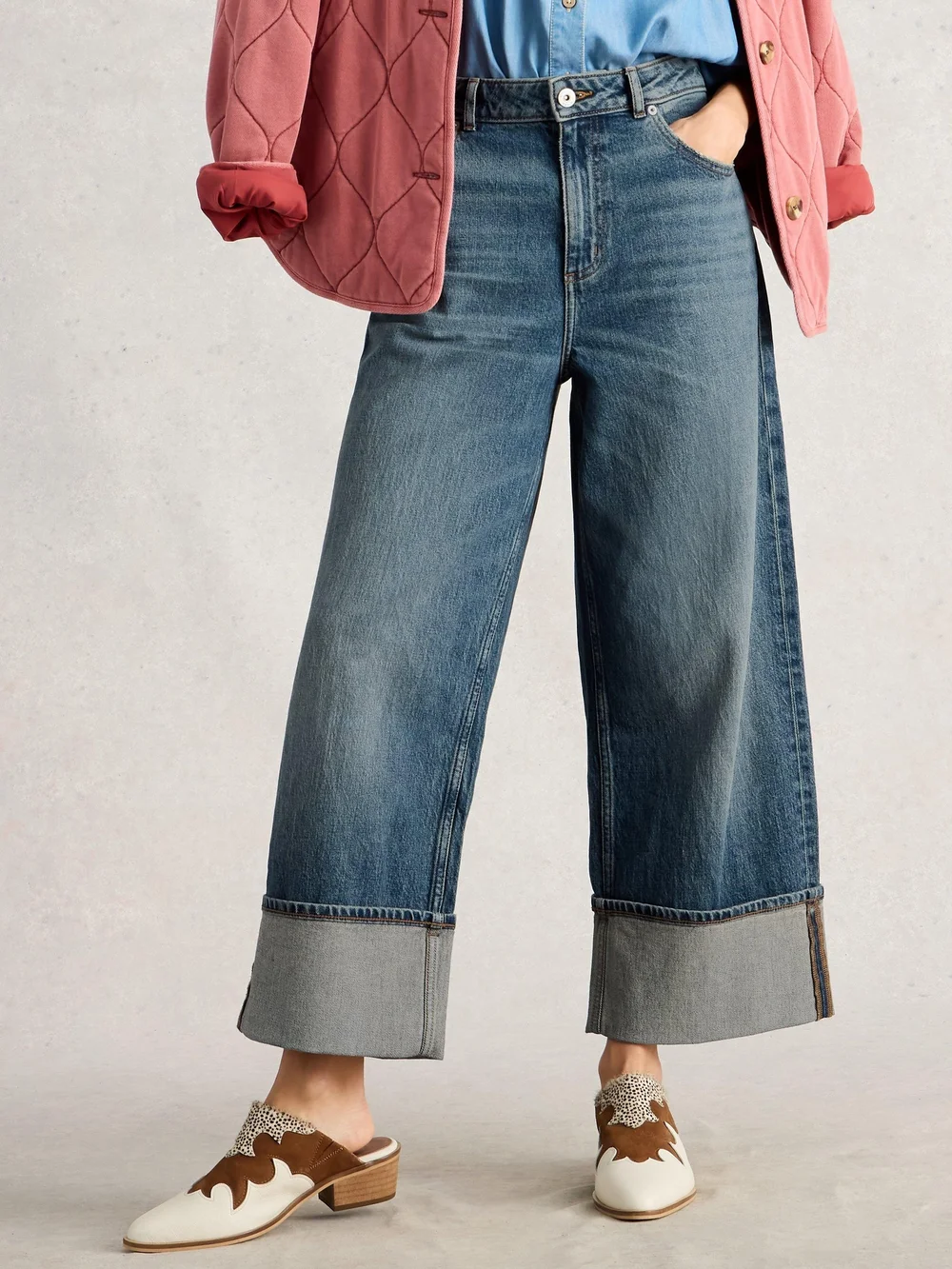 Jeans Bailey mit Umschlag - Dk Denim - 50/R Bild 1