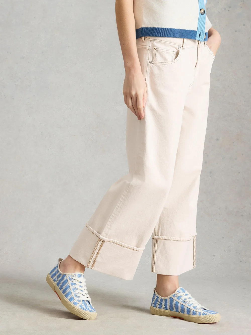 Jeans Bailey mit Umschlag - Nat White - 50/R Bild 1