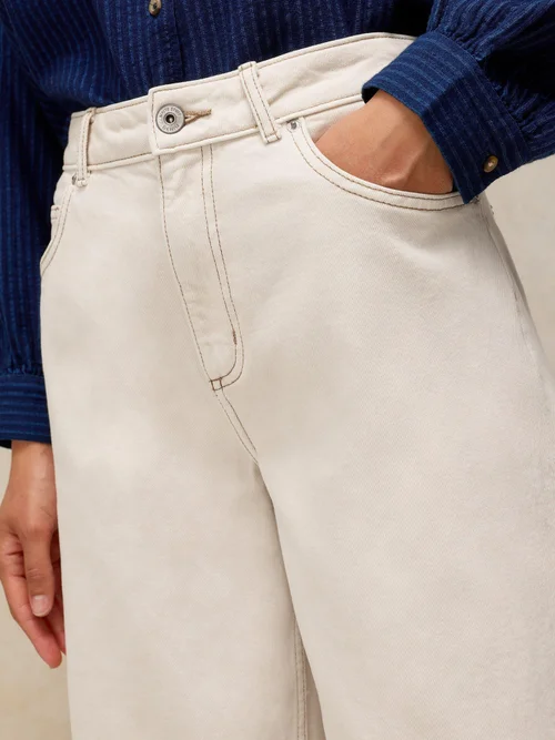 Gerade Jeans Bailey mit Umschlag - Nat White - 52/R Bild 2