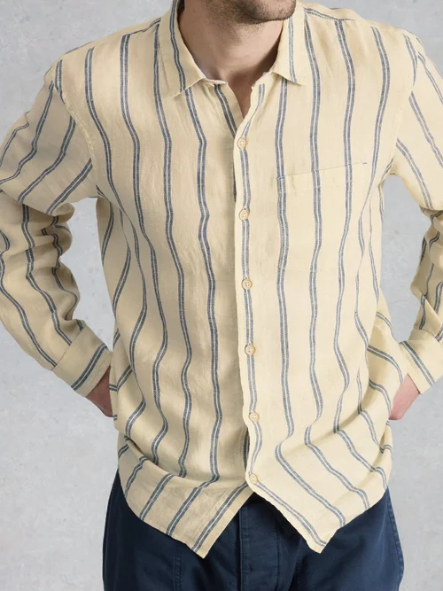 Gestreiftes Langarmhemd Keswick - Nat Mlt - XXL Bild 3