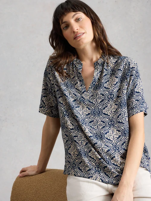 Top Teakie Froissé - Navy Pr - 52 Bild 3