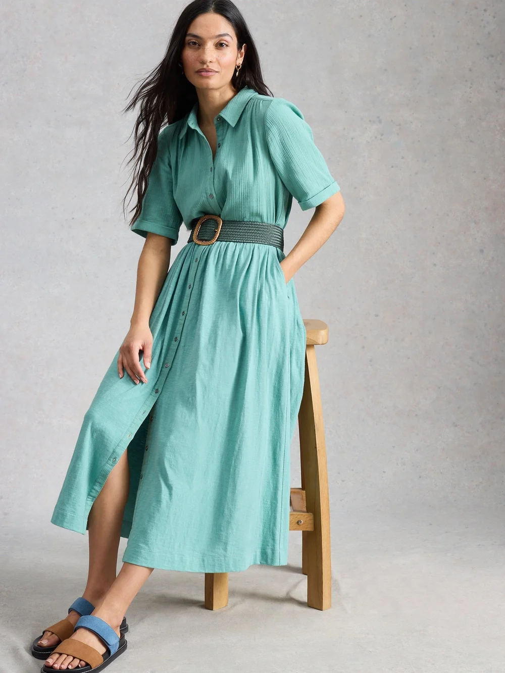 Blusenkleid Rylee - Mid Blue - 48/R Bild 1