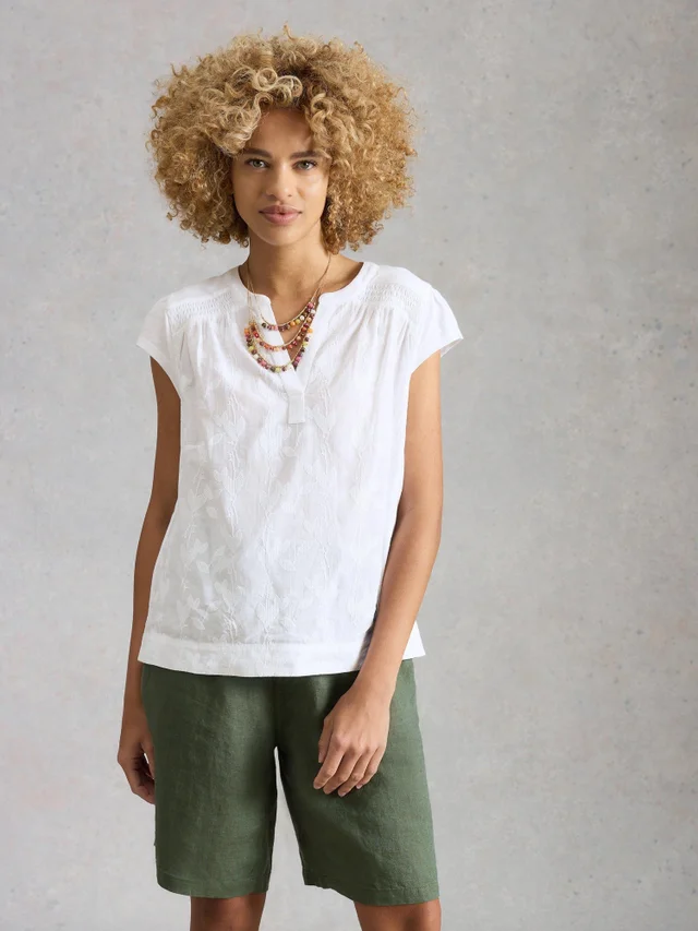Besticktes Top Amelia