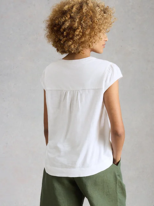 Besticktes Top Amelia - Bril White - 52 Bild 4