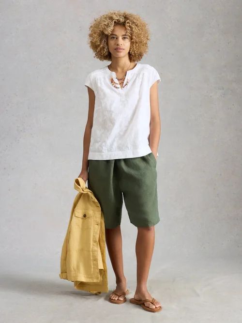 Besticktes Top Amelia - Bril White - 52 Bild 2