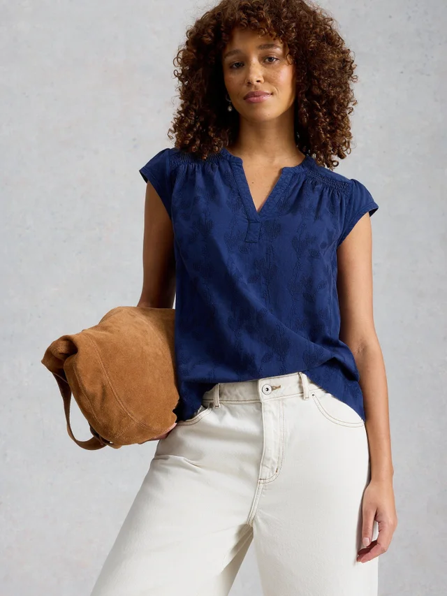 Besticktes Top Amelia