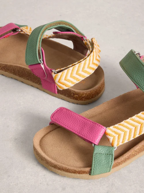 Trekking Sandalen mit Fußbett - Pink Mlt - 41 Bild 3