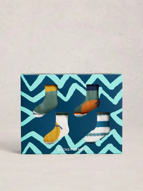 4er-Pack Socken Urlaub - Blue Mlt - 44-46 Bild 1