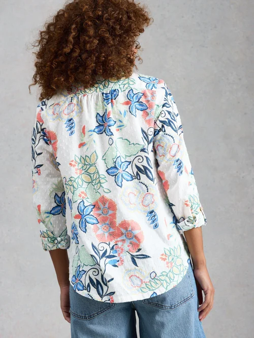 Bluse Sophie aus Bio-Baumwolle - Ivory Mlt - 52 Bild 4