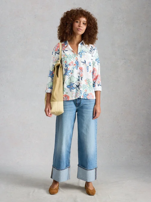 Bluse Sophie aus Bio-Baumwolle - Ivory Mlt - 52 Bild 2