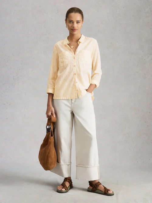 Bluse Sophie aus Bio-Baumwolle - Yellow Mlt - 52 Bild 2