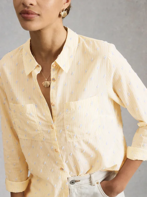 Bluse Sophie aus Bio-Baumwolle - Yellow Mlt - 52 Bild 1