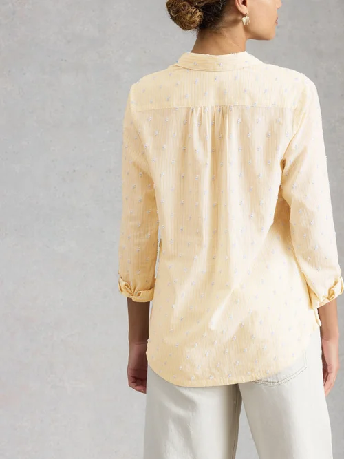 Bluse Sophie aus Bio-Baumwolle - Yellow Mlt - 52 Bild 4