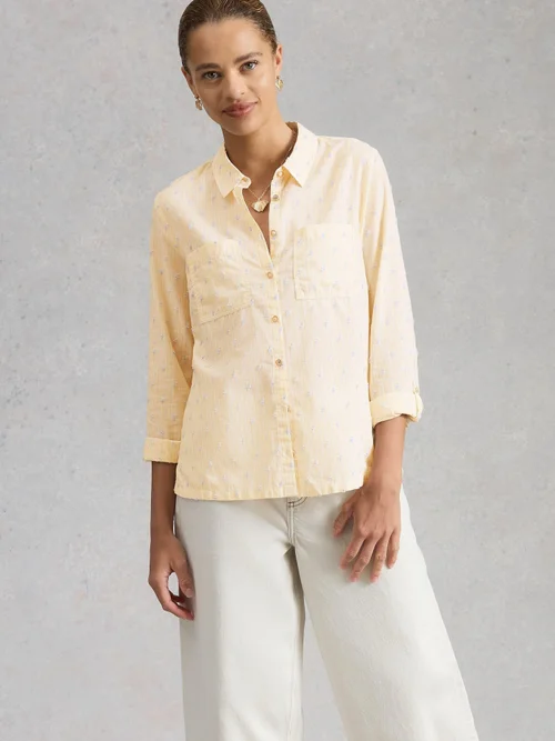 Bluse Sophie aus Bio-Baumwolle - Yellow Mlt - 52 Bild 3
