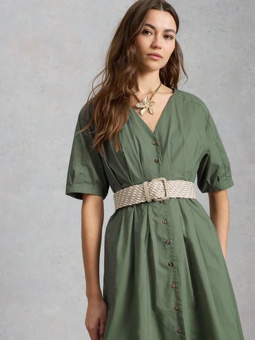 Midikleid Kate mit Knopfleiste - Dus Green - 50/R Bild 1