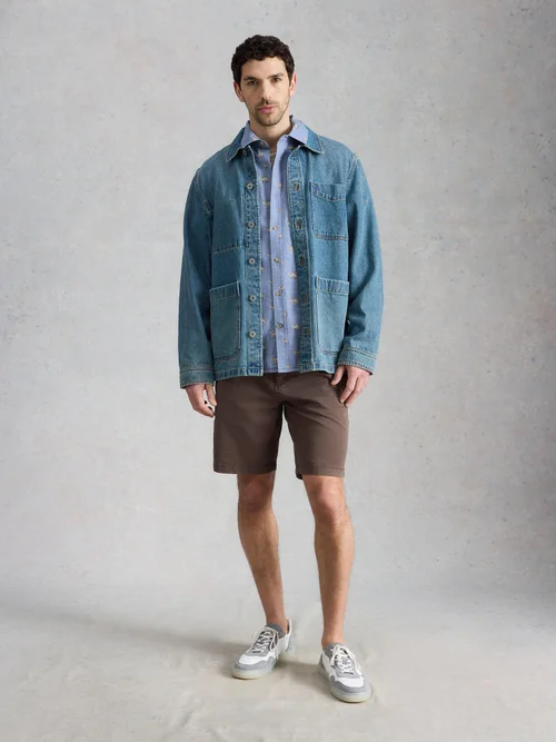 Kurzarmhemd Finsbury mit Kamelprint - Blue Pr - XXL/R Bild 2