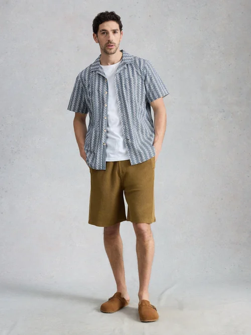 Kurzarmhemd Hayle Fischprint - Navy Pr - XXXL/R Bild 2
