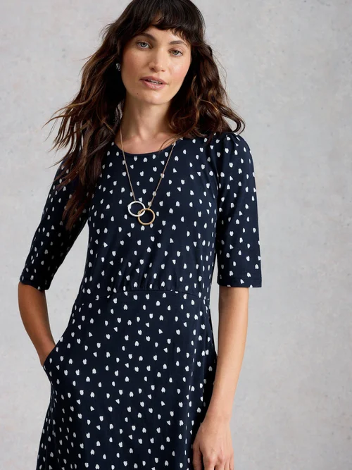 Jerseykleid Olivia - Navy Pr - 50/R Bild 3