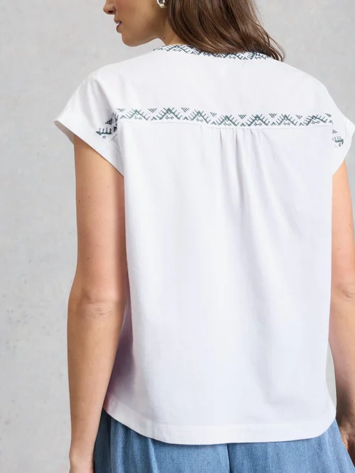 Bestickte Bluse Billie - Bril White - 52 Bild 4