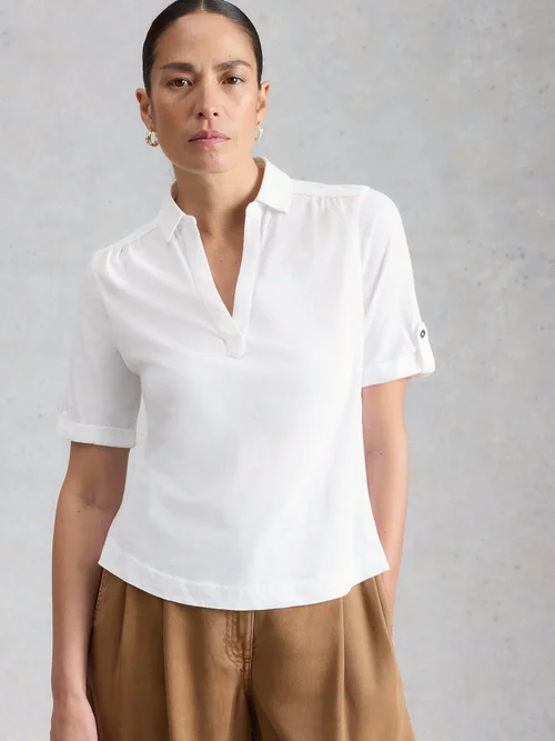 Jerseybluse Allie - Bril White - 52 Bild 3