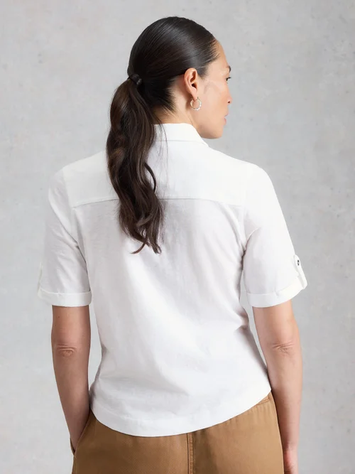 Jerseybluse Allie - Bril White - 52 Bild 4