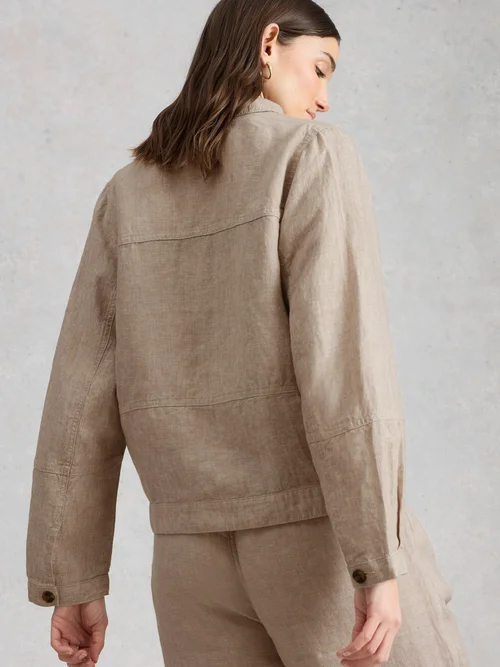 Leinenjacke Camille - Lgt Nat - 52/R Bild 4