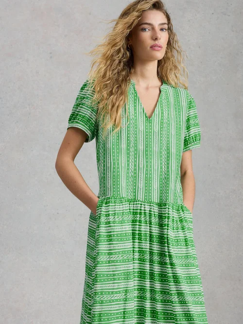 Jerseykleid Leah - Green Pr - 52/R Bild 3