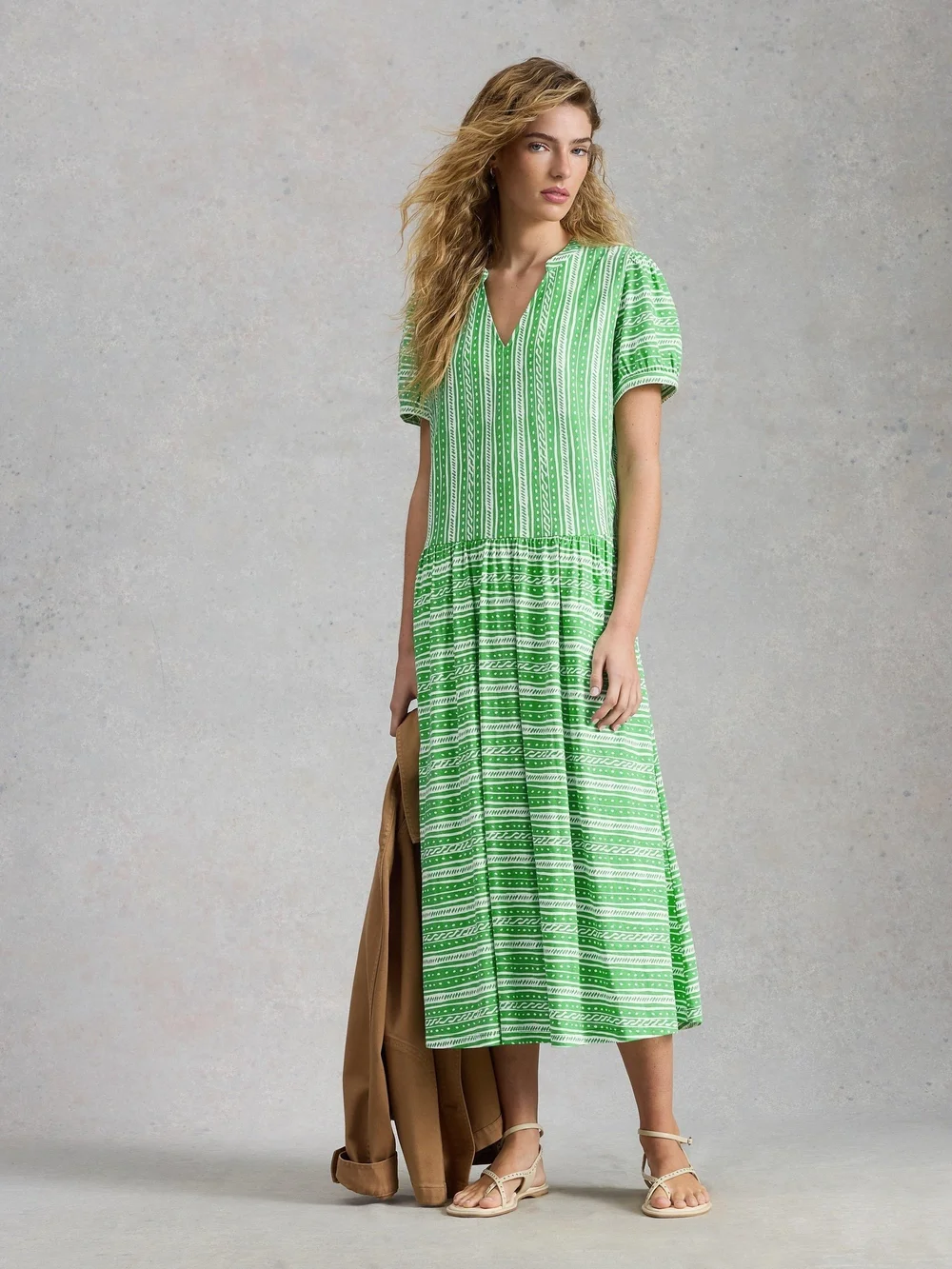 Jerseykleid Leah - Green Pr - 52/R Bild 1
