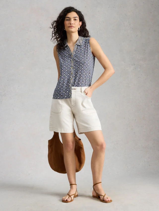 Ärmellose Bluse Amy