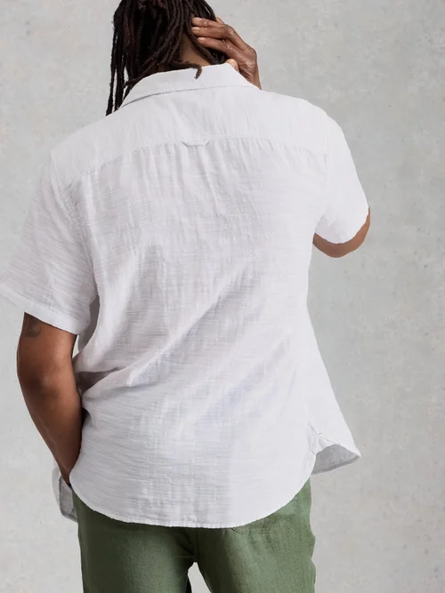 Kurzarmkarohemd Denny - Bril White - XXL Bild 4