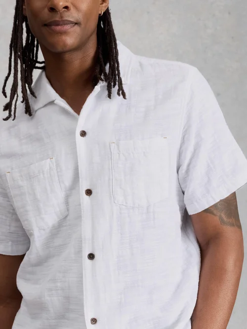 Kurzarmkarohemd Denny - Bril White - XXL Bild 3