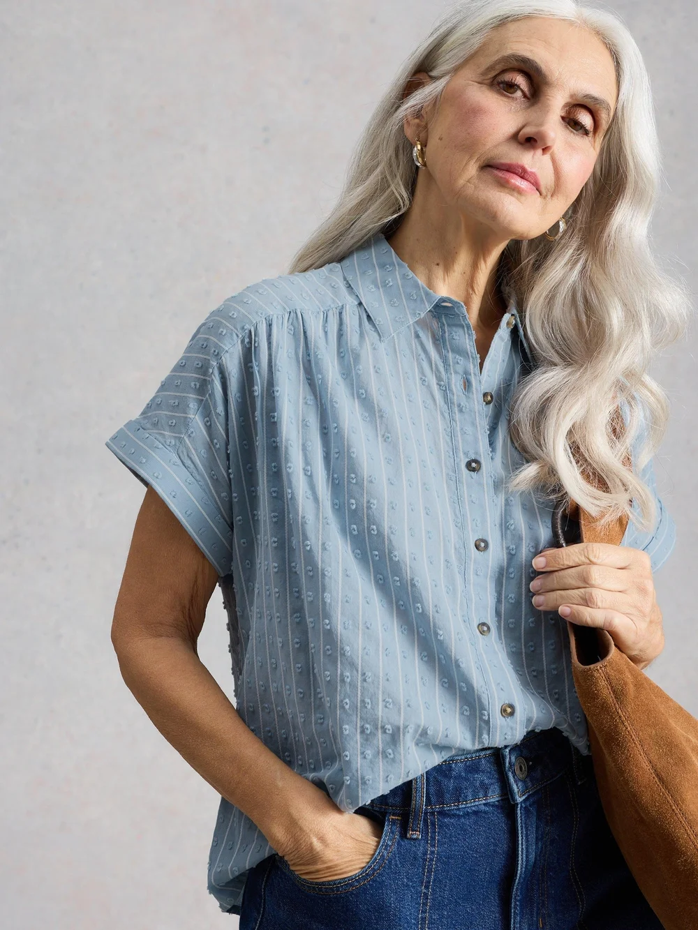 Bluse Orla - Mid Blue - 52 Bild 1