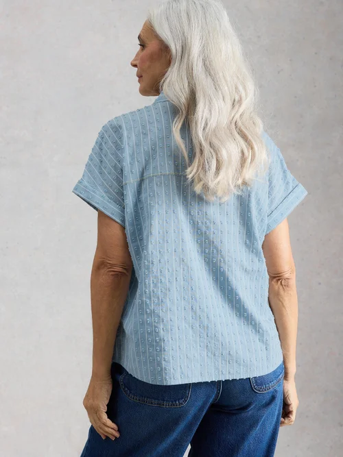 Bluse Orla - Mid Blue - 52 Bild 4