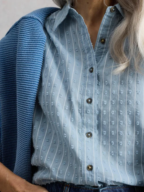 Bluse Orla - Mid Blue - 52 Bild 3