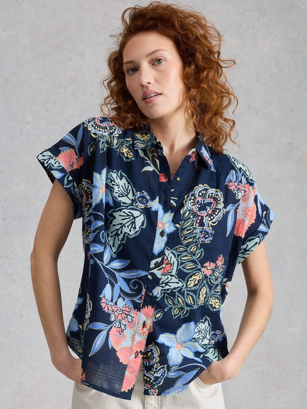 Bluse Orla - Navy Multi - 50 Bild 1