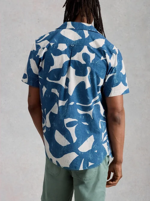 Kurzarmhemd Hayle Abstrakt - Blue Pr - XXL/R Bild 4