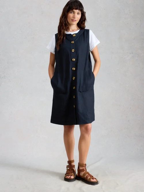 Leinenkleid Millie - Dark Navy - 52/R Bild 2