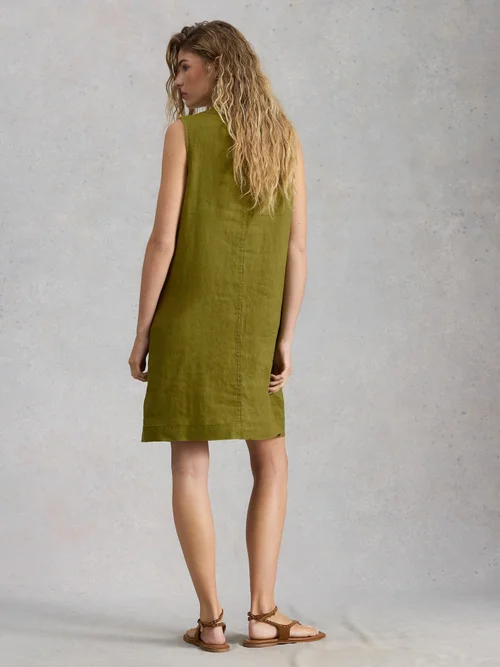 Leinenkleid Millie - Mid Green - 52/R Bild 4