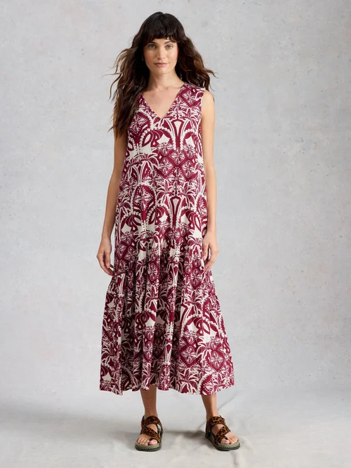 Kleid Lily aus Leinenmischung - Pink Pr - 52/R Bild 2