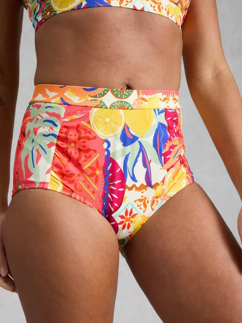 Hochgeschnittene Bikinihose Verity - Pink Mlt - 52 Bild 3