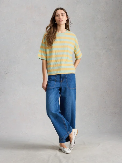 Gestreiftes Top Katya - Yellow Mlt - 52 Bild 2