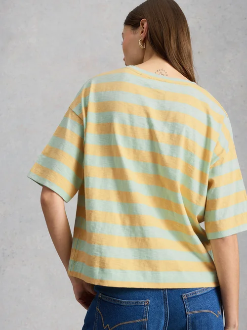 Gestreiftes Top Katya - Yellow Mlt - 52 Bild 4