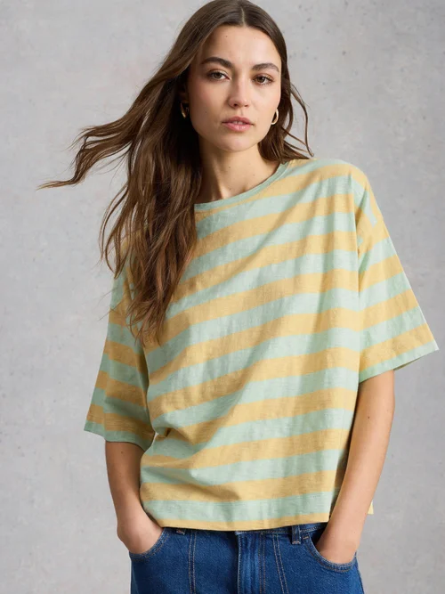 Gestreiftes Top Katya - Yellow Mlt - 52 Bild 3