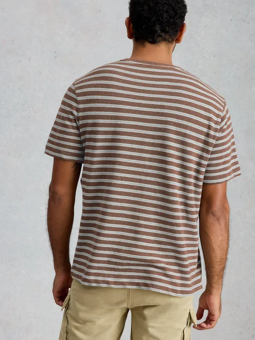 Gestreiftes T-Shirt Horsham - Brown Mlt - XXL Bild 4