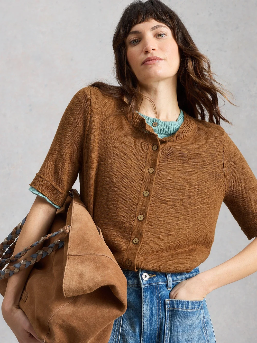 Cardigan Betsy - Lgt Brown - 52 Bild 1