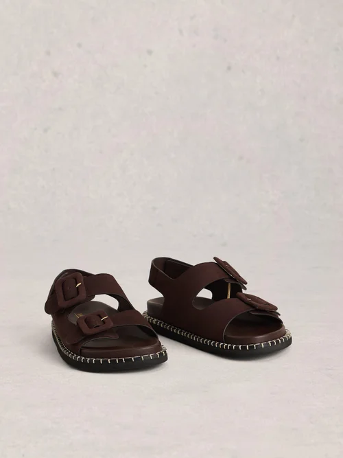 Sandalen Bailey mit Schnallen - Dk Brown - 41 Bild 2