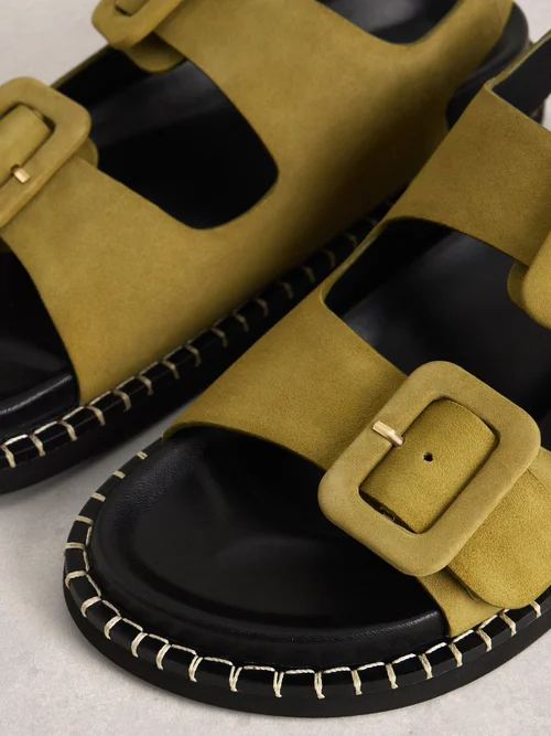 Sandalen Bailey mit Schnallen - Khaki Grn - 41 Bild 3