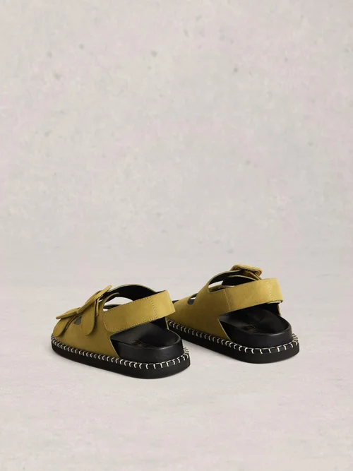 Sandalen Bailey mit Schnallen - Khaki Grn - 41 Bild 4